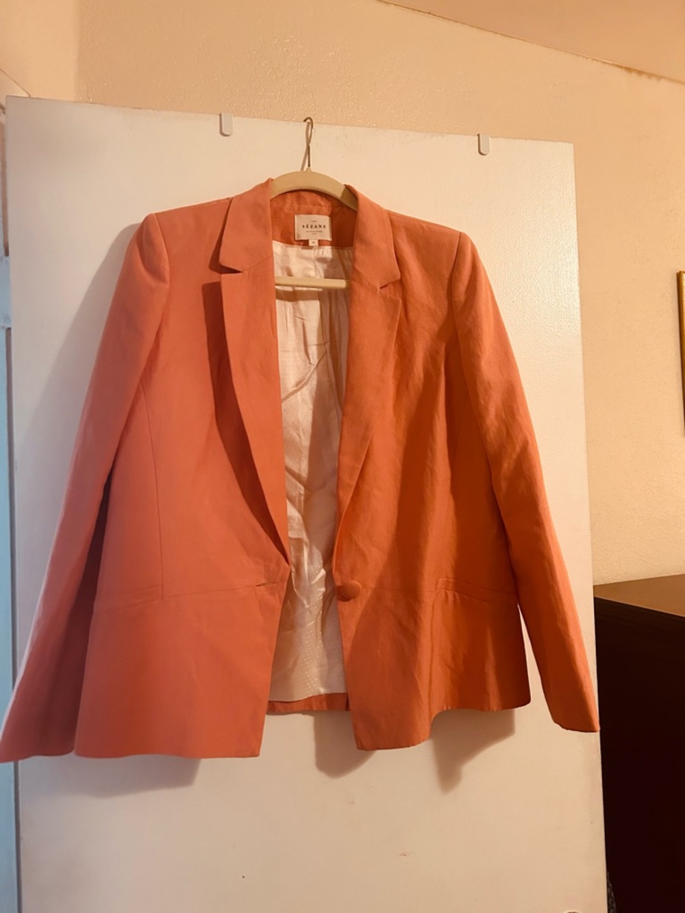 Sézane Coral Button-Accent blazer
